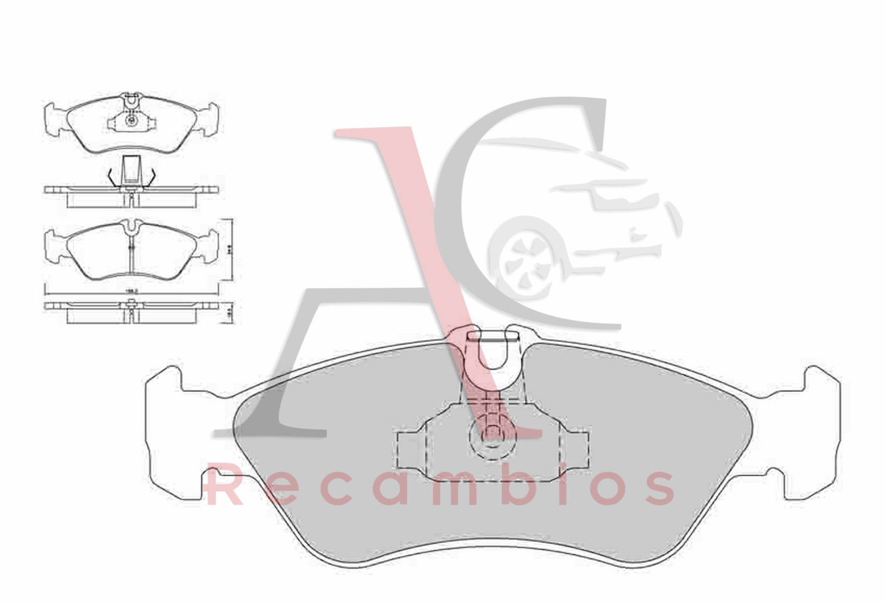 Pastillas de freno para MERCEDES-BENZ Sprinter 313 CDI | AC Recambios del  Automóvil
